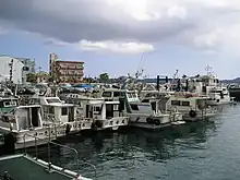 待機中の海上タクシー（古仁屋にて）