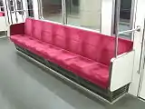 1000形 普通座席（交換後・7人がけ）
