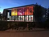 現在のシートン駅の駅舎(2018年撮影)