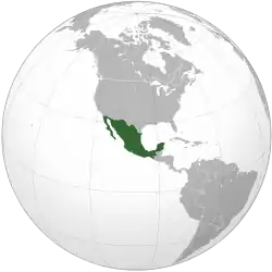 メキシコの位置