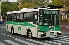 特定バスによる無料送迎バスの例ザ・モールみずほ16シャトルバス西武総合企画