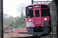 9101編成ピンク色