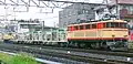 E31形同士のプッシュプル編成として留置される工事列車（2007年5月2日）