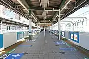 3・4番ホーム（2023年4月）