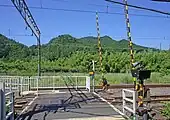 構内踏切（2022年7月）