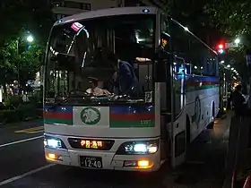 鳥羽線運用中の大宮営業所所属夜行高速車（1397）