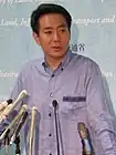 ダム事業再検証を推進した鳩山由紀夫内閣の国土交通大臣・前原誠司。