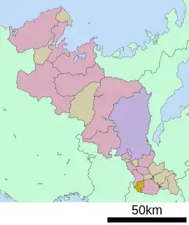 精華町位置図