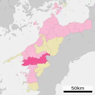 西予市位置図