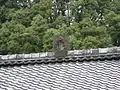 拝殿屋根の猿