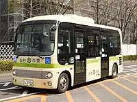 南光台コミュニティバス専用の小型路線車(2021年1月から使用されているノンステップバス)