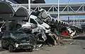 一般送迎車用の車寄せの様子（2011年3月19日）