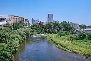 広瀬川と仙台市街