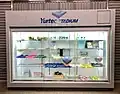 コンコース展示の一部（2023年5月、展示は過去の仙台カップ）