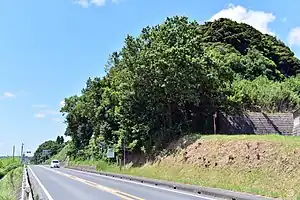 浅間塚古墳（茨城県潮来市）と国道51号