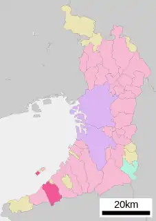 泉南市位置図