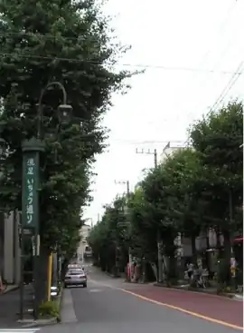 洗足いちょう通り