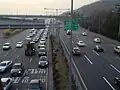 加陽大橋から見た臨津閣方面の道路