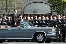 戦勝記念軍事パレードにて