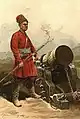 マゼーパ時代の大砲隊のコサック