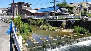 瀬戸川と拝戸川の合流点