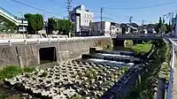 瀬戸川と印所川の合流点