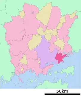 瀬戸内市位置図