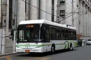 青年汽車集団製のトロリーバス（2014年撮影）