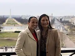 シャリス・デイビッズ下院議員と（2019年5月22日）