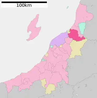 新発田市位置図