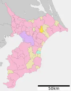 芝山町位置図