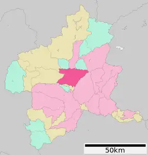 渋川市位置図
