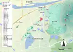 志段味古墳群地図（2017年（平成29年）現在）