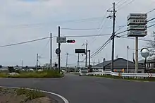 「大中」交差点