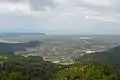 繖山から見た大中湖干拓地