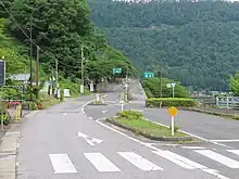 菅浦地区への分岐点（菅浦ゲート）