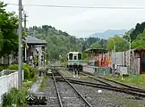 引き上げ線側から見た駅構内（2008年5月）