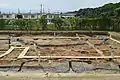 奈良県橿原市四条古墳群の遺構検出面（四条14号墳周溝）。