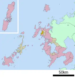 鹿町町位置図