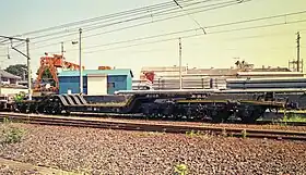 国鉄シキ180形、ロシキ1801987年9月1日、川島駅