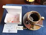 和菓子スイーツとコーヒー（スイーツは2017年3月23日時点）