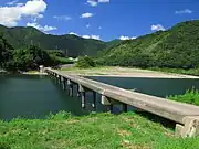 三里沈下橋（高知県・四万十川、2010年）