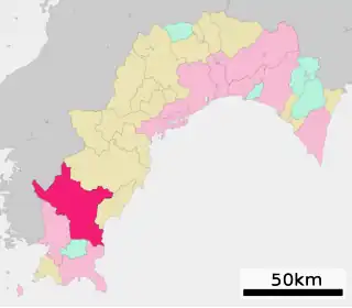 四万十市位置図