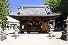 神明神社拝殿（広川町、2019年（令和元年）8月）