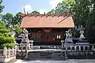 神明宮拝殿（上丘町、2019年（令和元年）8月）