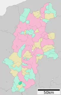 下條村位置図