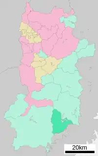 下北山村位置図