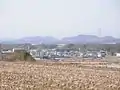 母里地区の街並み下草谷で撮影