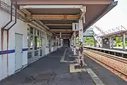 1番線ホーム(2022年6月)