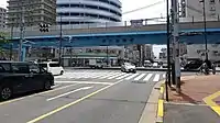 蔵前橋通りとの交差点